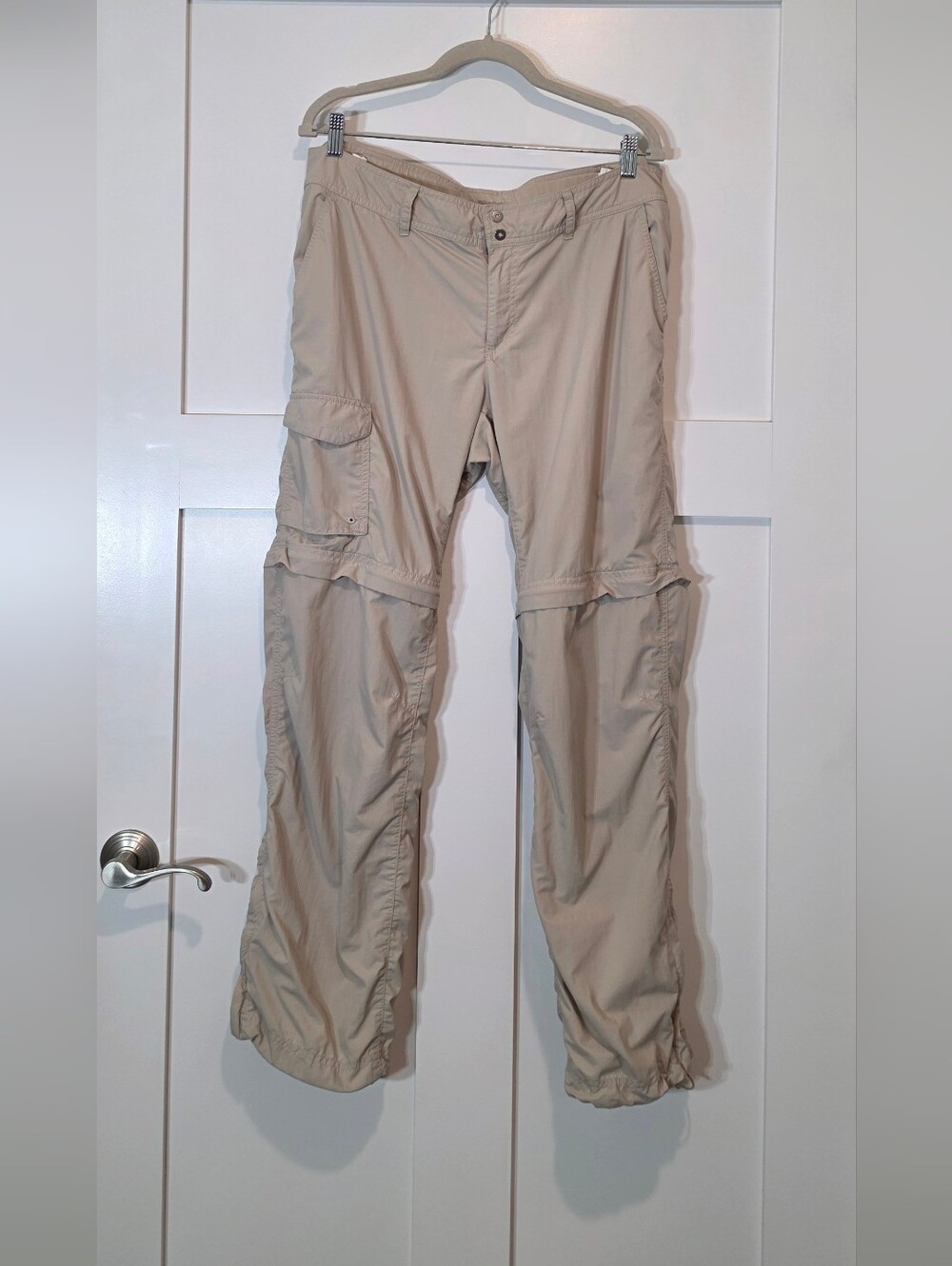 Columbia PFG Omni Shade  Convertible Pants/Shorts Nylon Tan Size 14 Fishing Gear